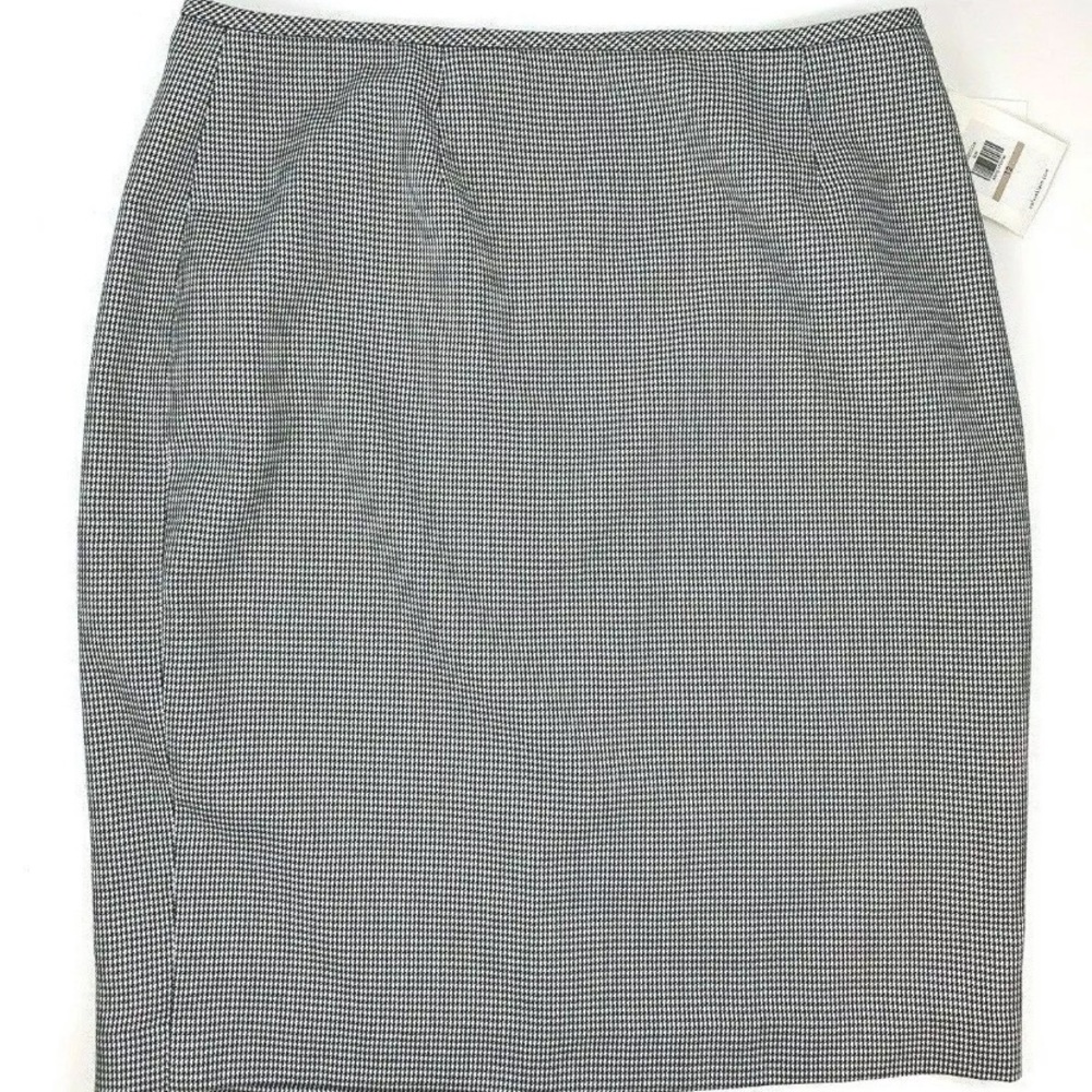 Calvin Klein Suit Pencil Skirt Textured Back Slit